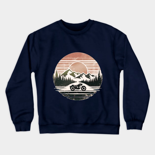 Vintage Ride: Timeless Thrill. Crewneck Sweatshirt by Fusion Lab
